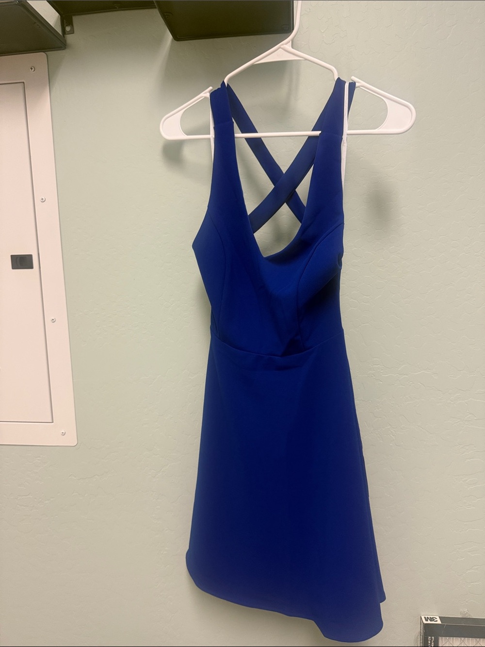 Women's Royal Blue Crisscross Back Dress